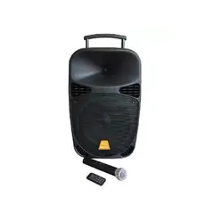 BARETONE - Bafle MAX12MBU con micrófono 120W Negro