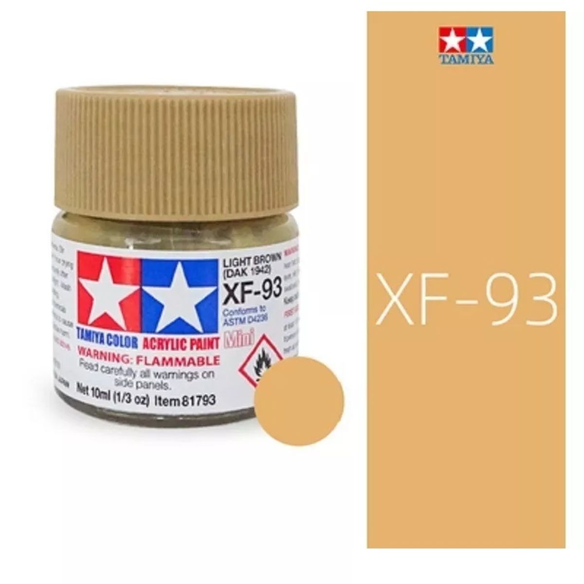 TAMIYA - Tamiya Pintura Xf69 A Xf93 Color 10 Ml Maquetas 1pcs