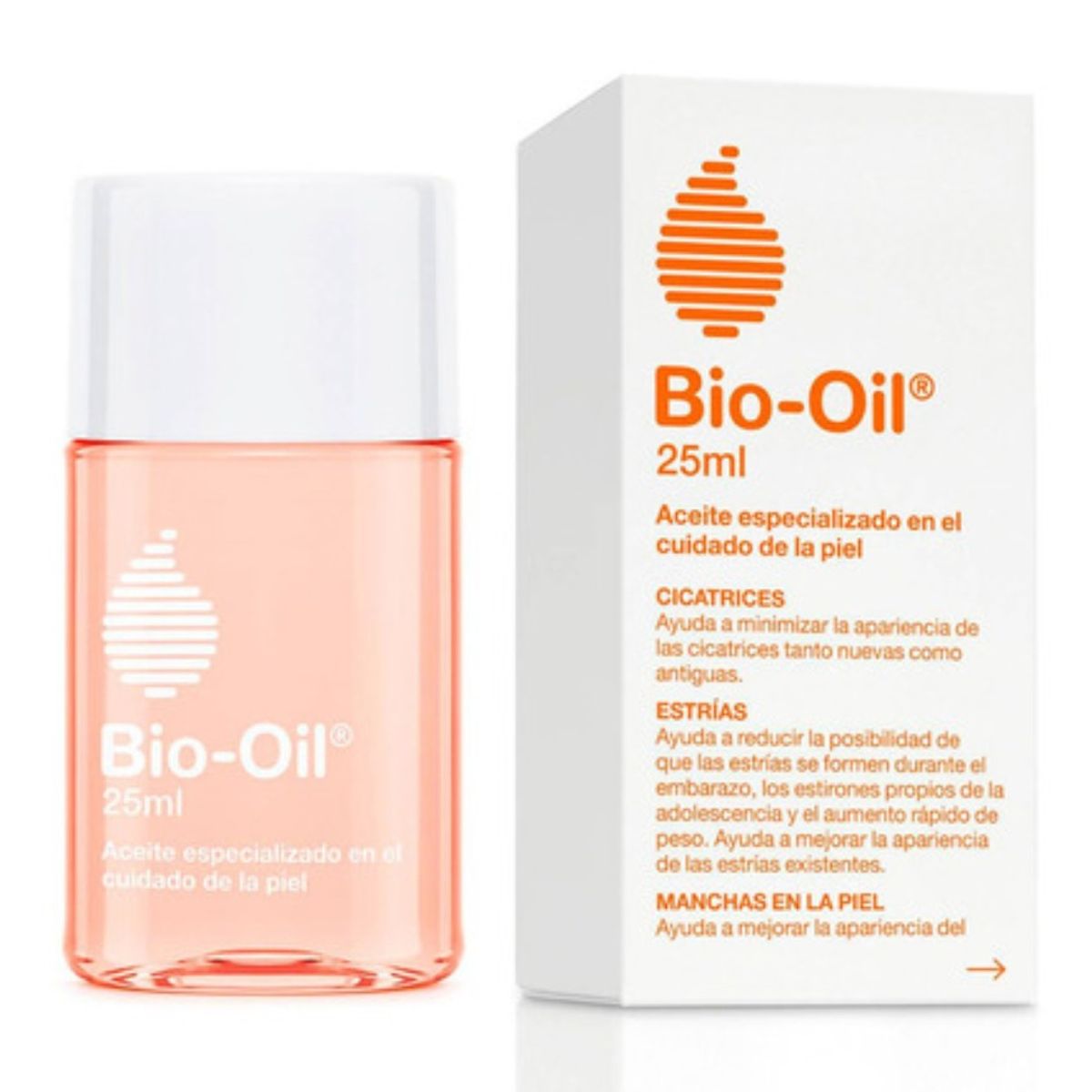 BIO OIL - Bio Oil Cuidado De La Piel Estrías Manchas Cicatrices 25 Ml BIO OIL.-