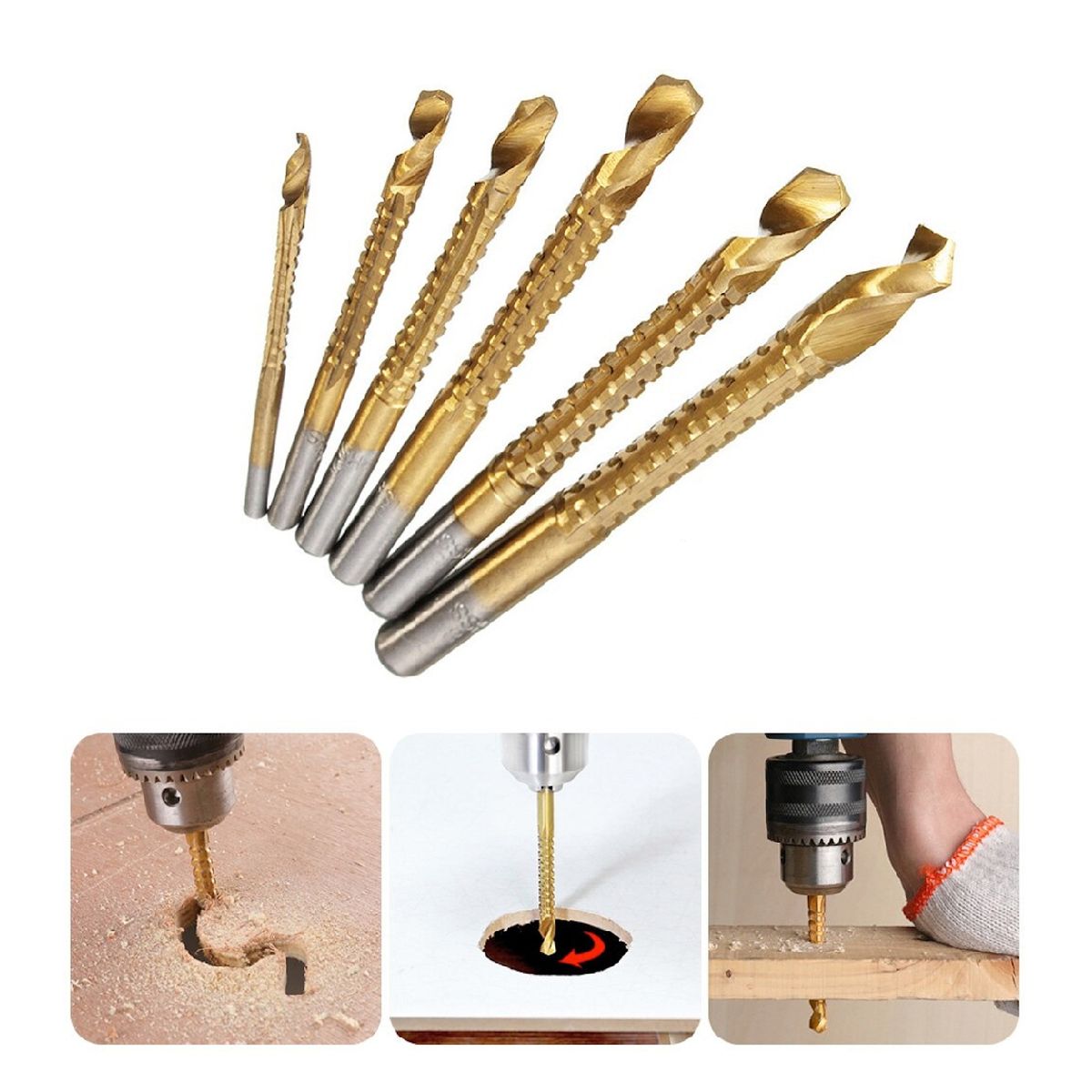 GENERICO - Set de Brocas Ruteadoras Para Madera Kit de Brocas Fresadoras