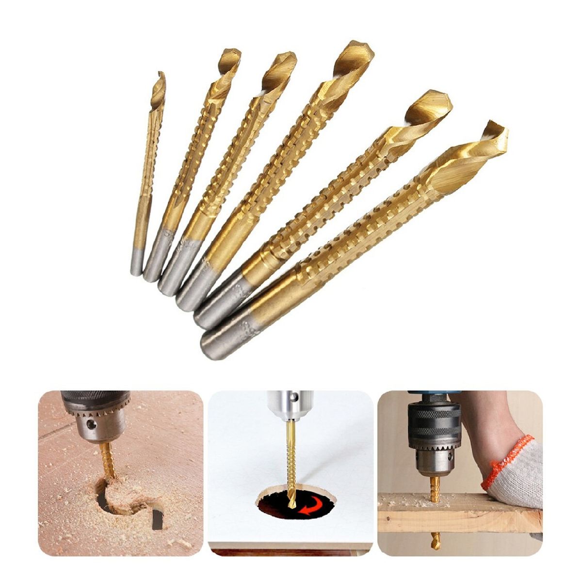 GENERICO - Set de Brocas Ruteadoras Para Madera Kit de Brocas Fresadoras