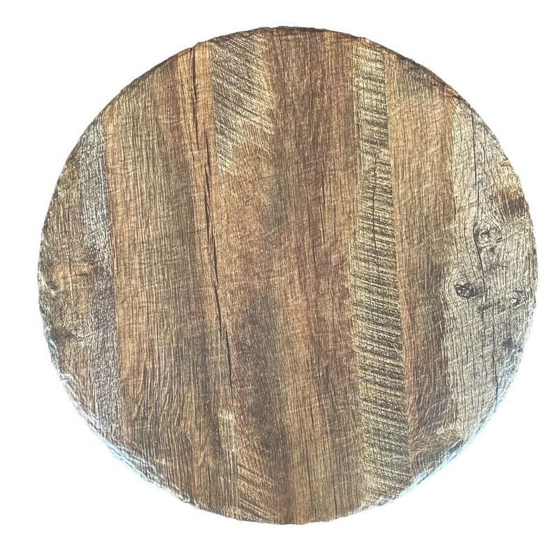 IMAHE - PLATO DE PIZZA MELAMINA 35 CM COLOR MADERA IMAHE