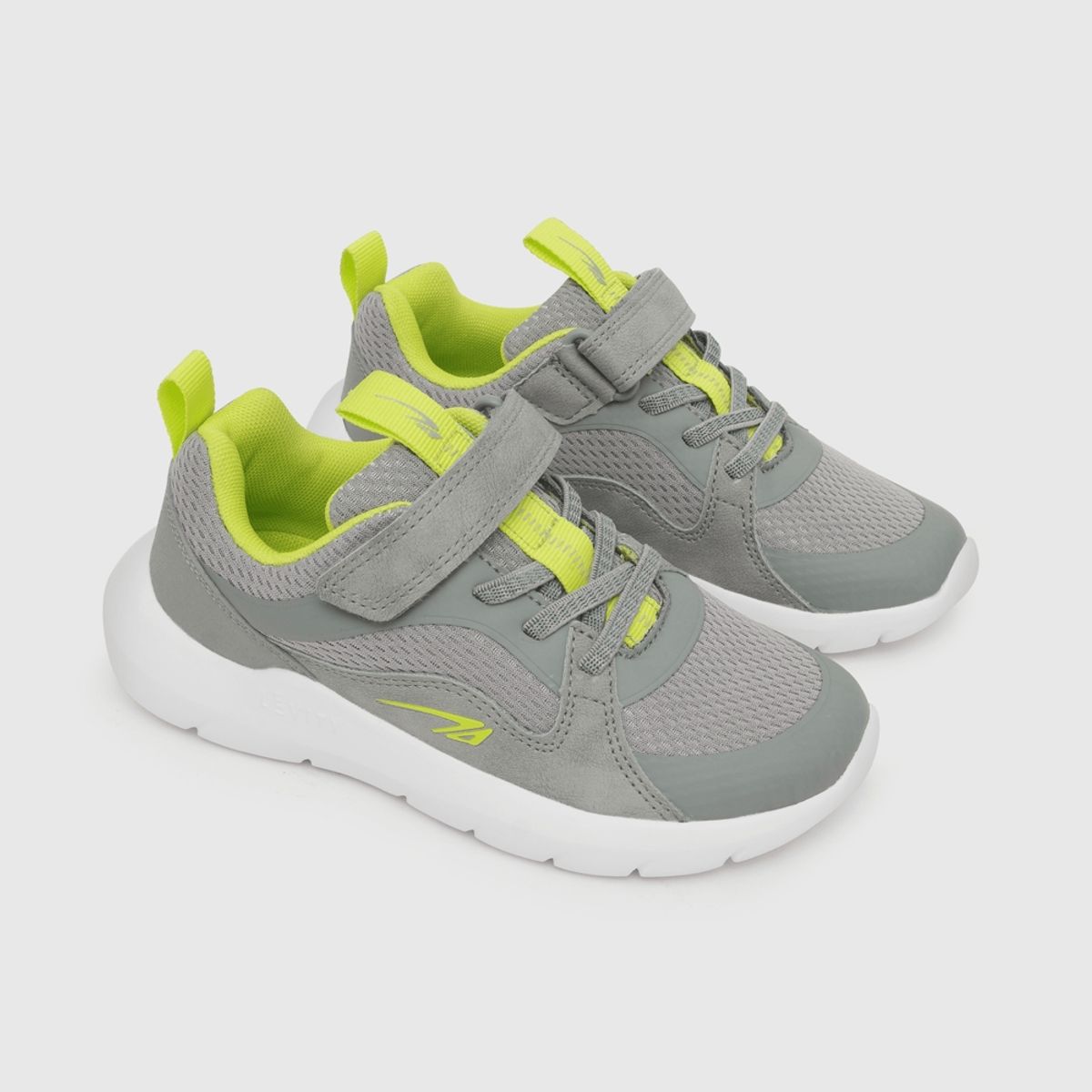 COLLOKY - Zapatilla para niño velcro elástico básica gris (28 a 38)