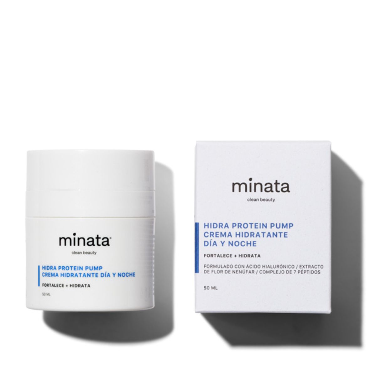 MINATA - Crema Hidratante Día y Noche Hidra Protein Pump 50 ml MINATA.-