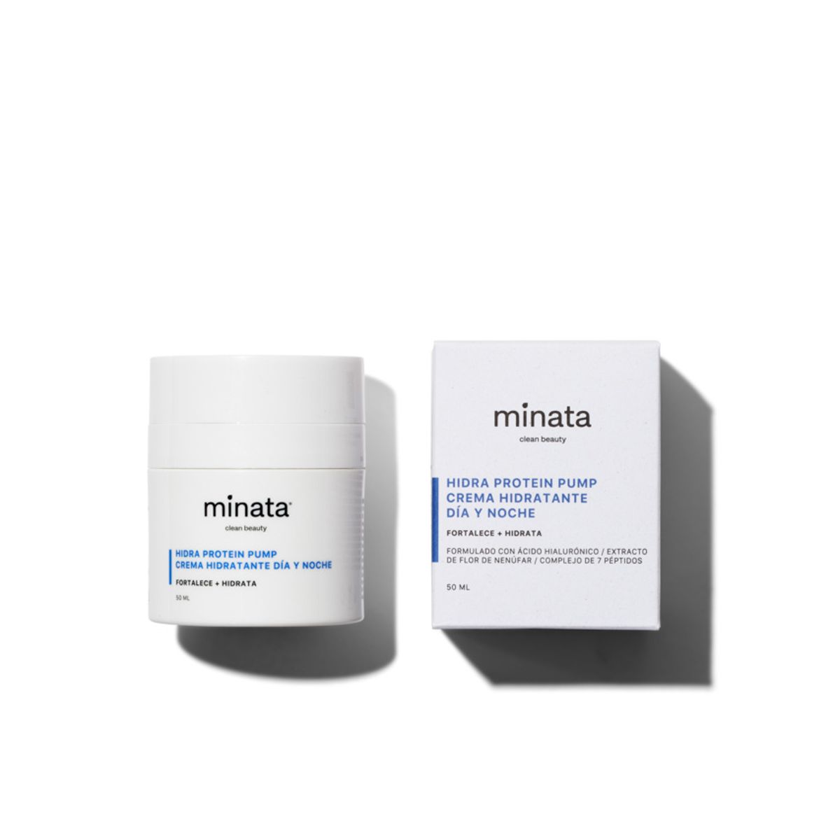 MINATA - Crema Hidratante Día y Noche Hidra Protein Pump 50 ml MINATA.-