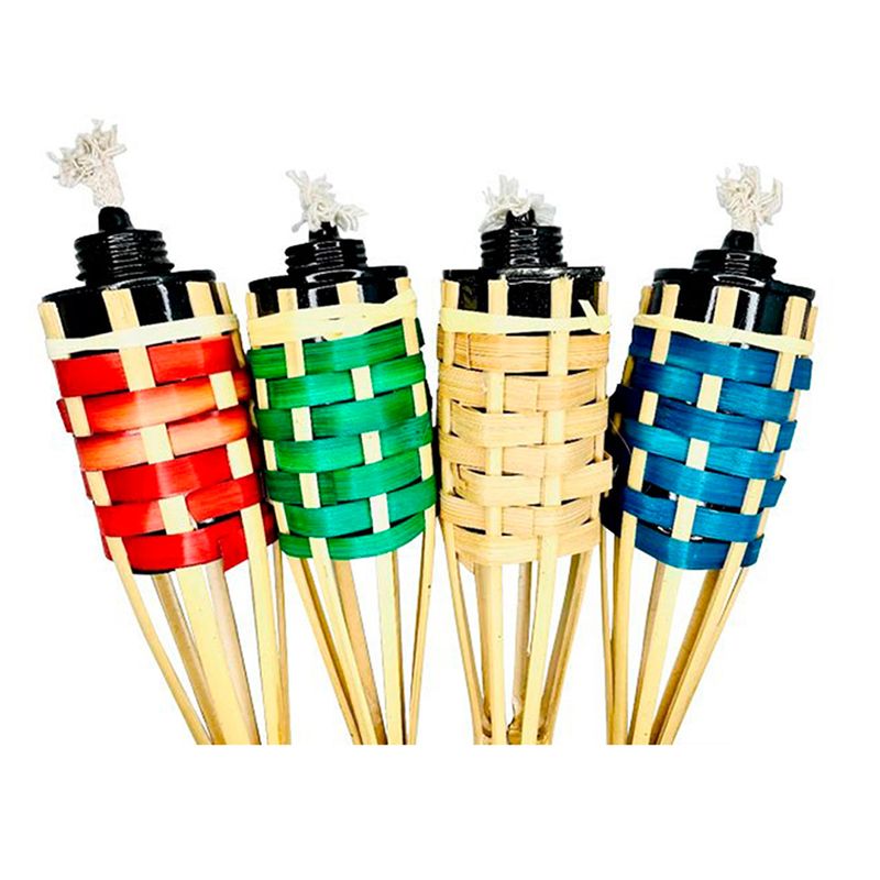 GENERICO - Pack 100 uni antorcha jardín 120cm Bighouse Mimbral