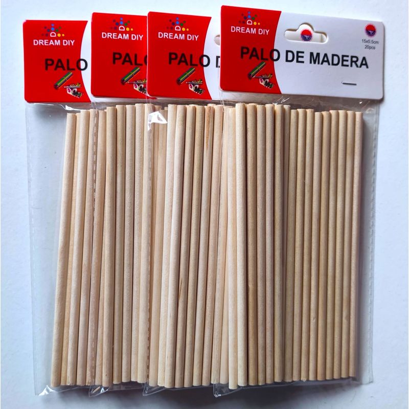 GENERICO - 4 Bolsas Palos De Maquetas/madera 15 X 0.5 Cm 80 Unidades…
