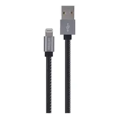 PHILIPS - Cable iPhone 1.2 Mts Goma Plano Negro Dlc2508cb
