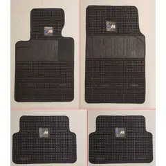 GENERICO - Juego De 4 Pisos De Goma Para Bmw Logo Equipo M