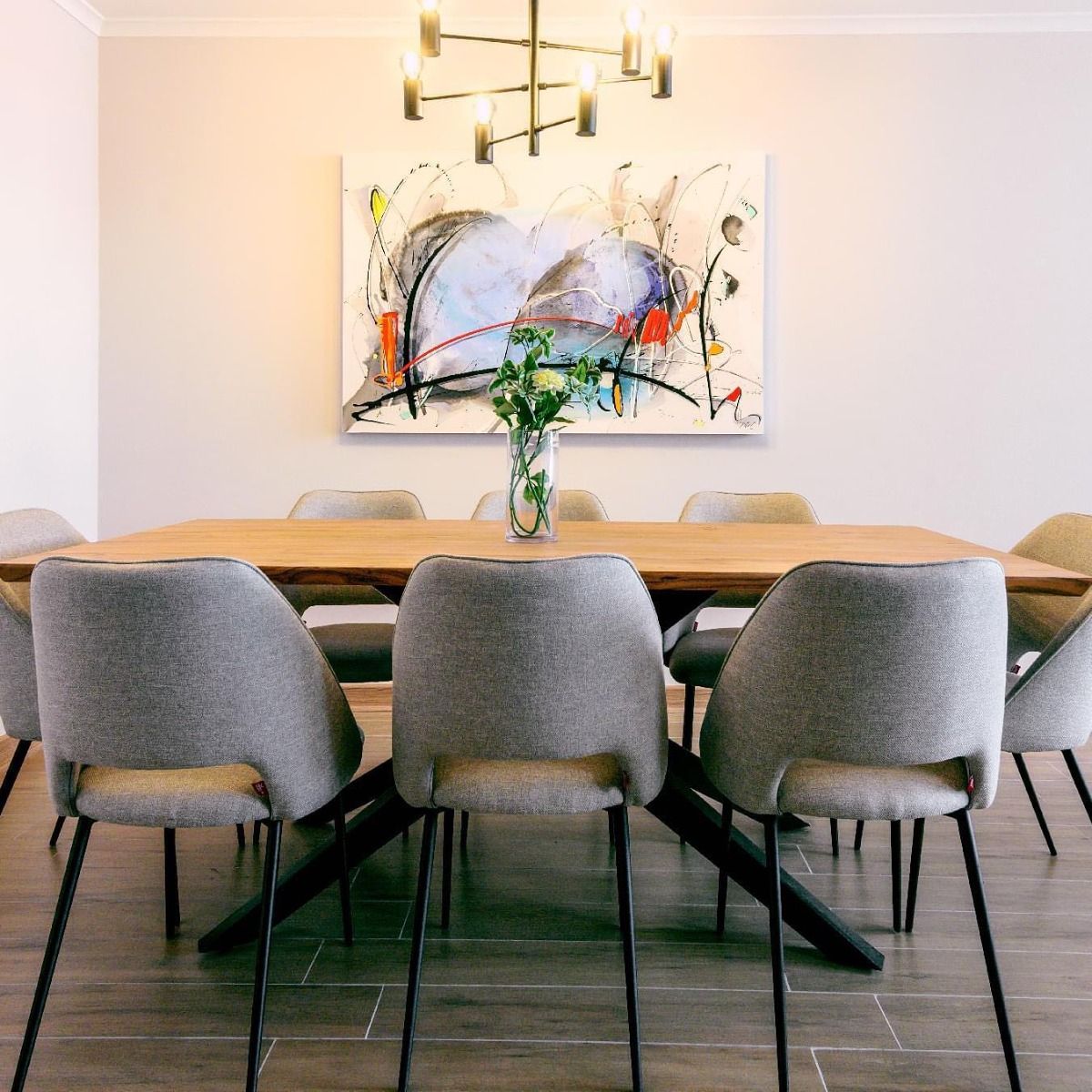 THE POPULAR DESIGN - SILLA COMEDOR SLOPE GRIS