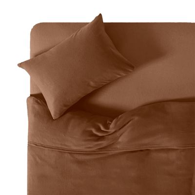 Imagen 2 del producto Juego de Sabanas De Polar 2.0 Plazas (Queen) - Café