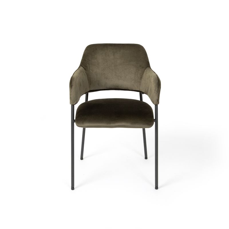 THE POPULAR DESIGN - SILLA COMEDOR LIMA VELVET VERDE