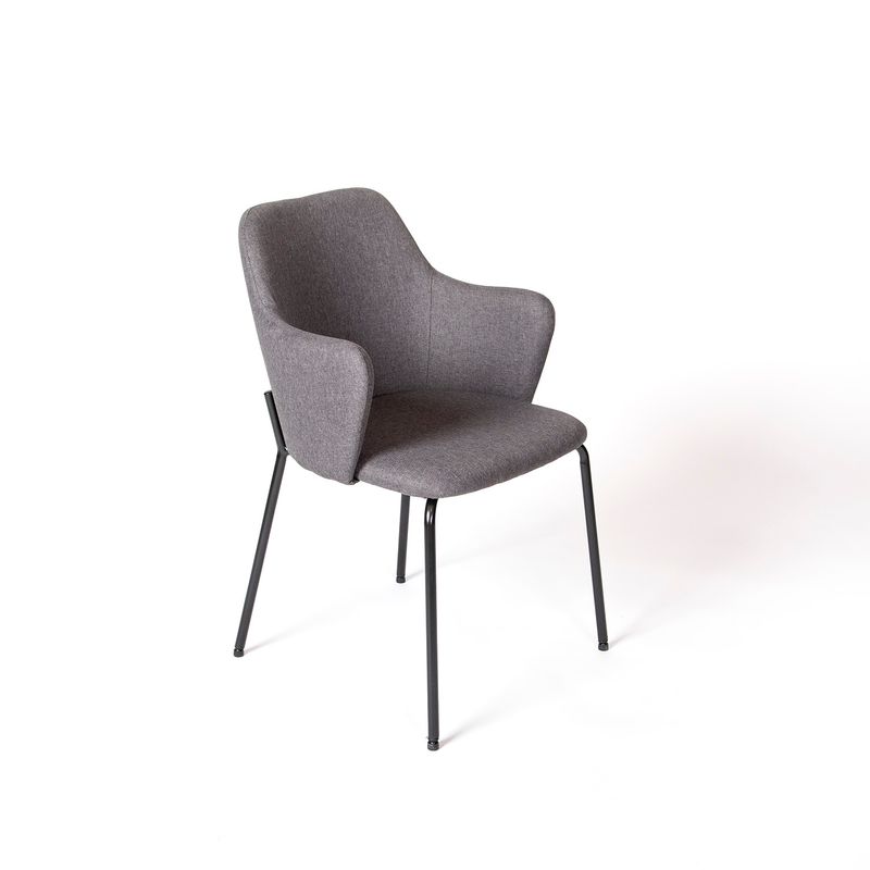 THE POPULAR DESIGN - SILLA COMEDOR ISA GRIS