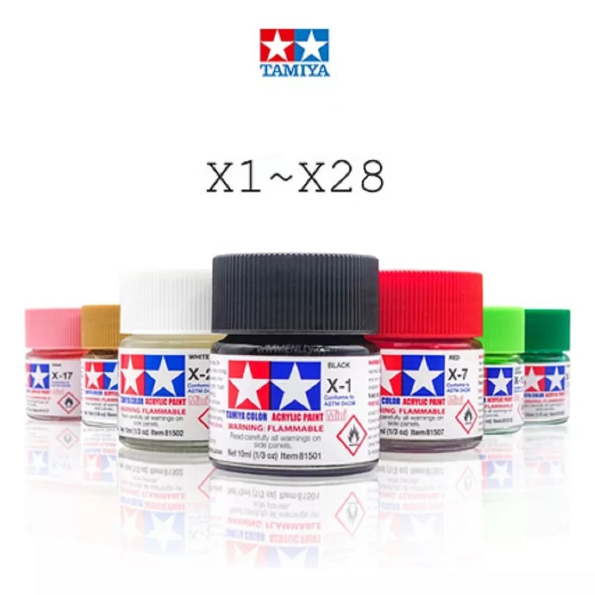 TAMIYA - Tamiya Pintura Xf1 A Xf28 Color 10 Ml Maquetas 1pcs