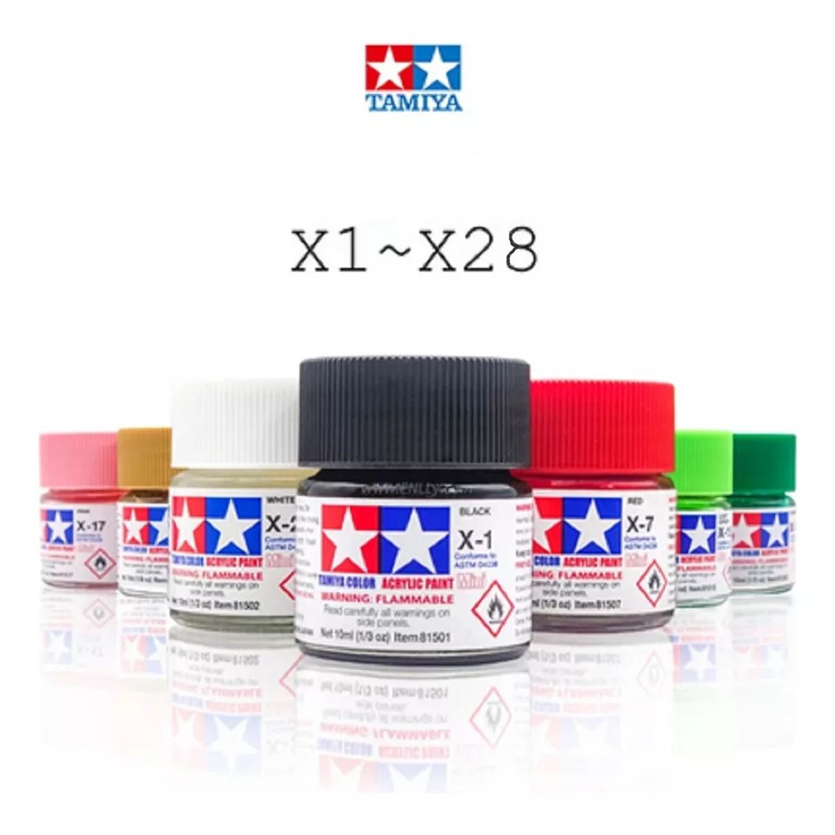 TAMIYA - Tamiya Pintura Xf1 A Xf28 Color 10 Ml Maquetas 1pcs