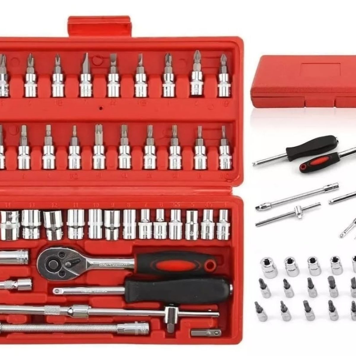 GENERICO - OFERTA Juego Caja set Dados Con Chicharra 1/4 46 Piezas