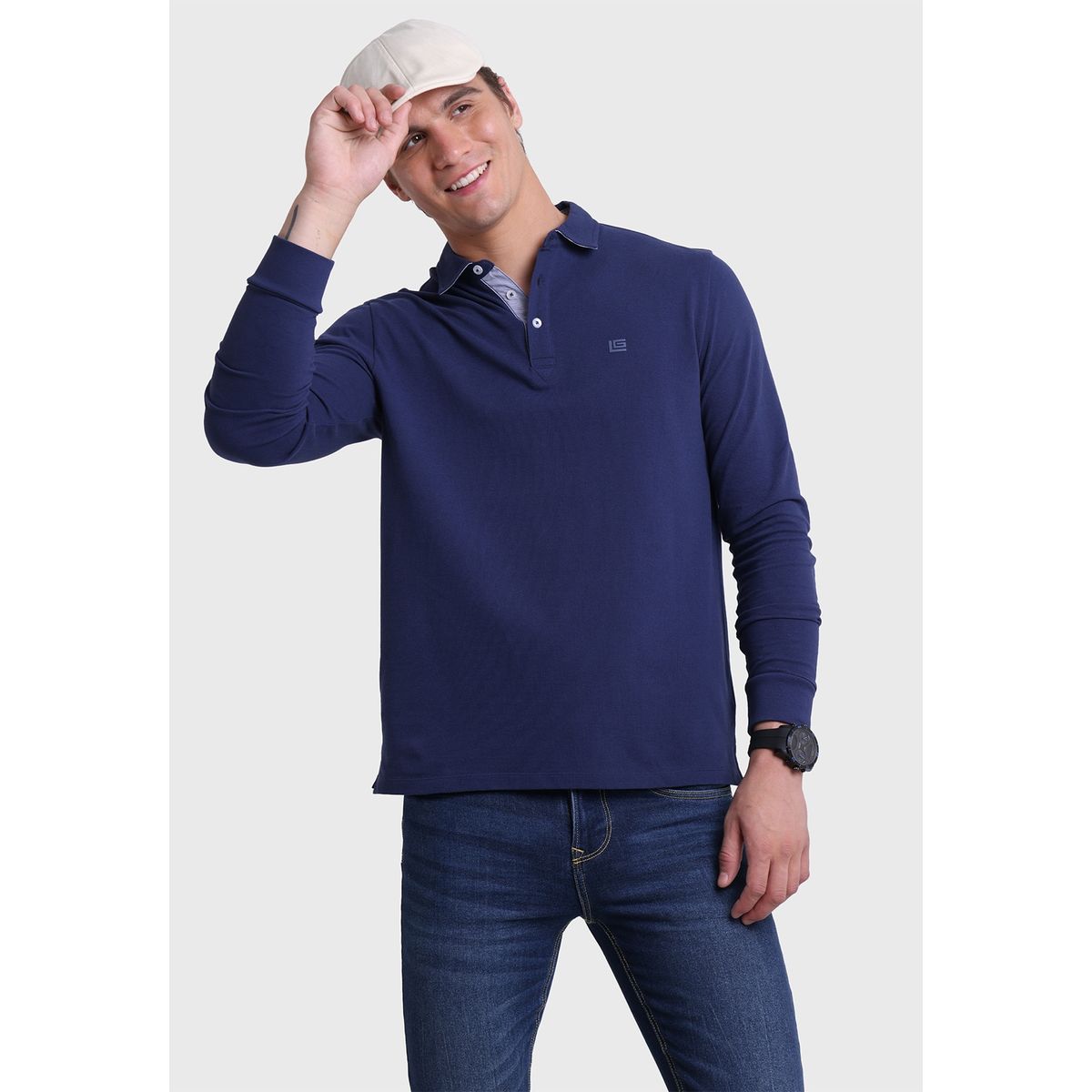GUY LAROCHE - Polera Pique ML Guy Laroche GUY LAROCHE