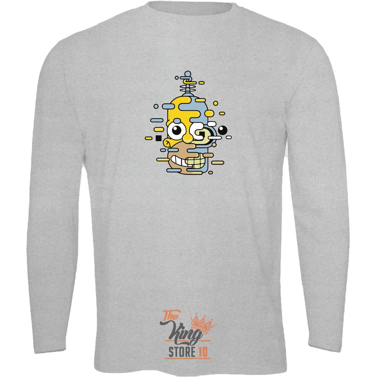 GENERICO - Polera Manga Larga Futurama Simpson Homero Bender Simpsorama