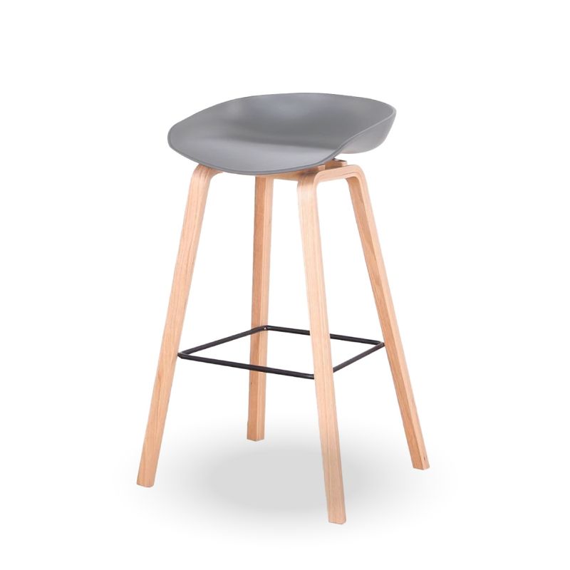 HOME&DESIGN - Silla Taburete color Gris