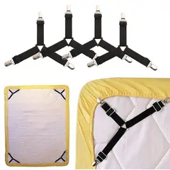 GENERICO - Sujetadores De Sábana De Cama Correa 4 Unidades Ajustable