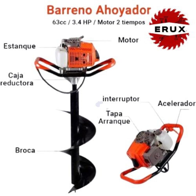 ALTERNATIVE - Barreno Ahoyador  52cc Con Broca De 20cm