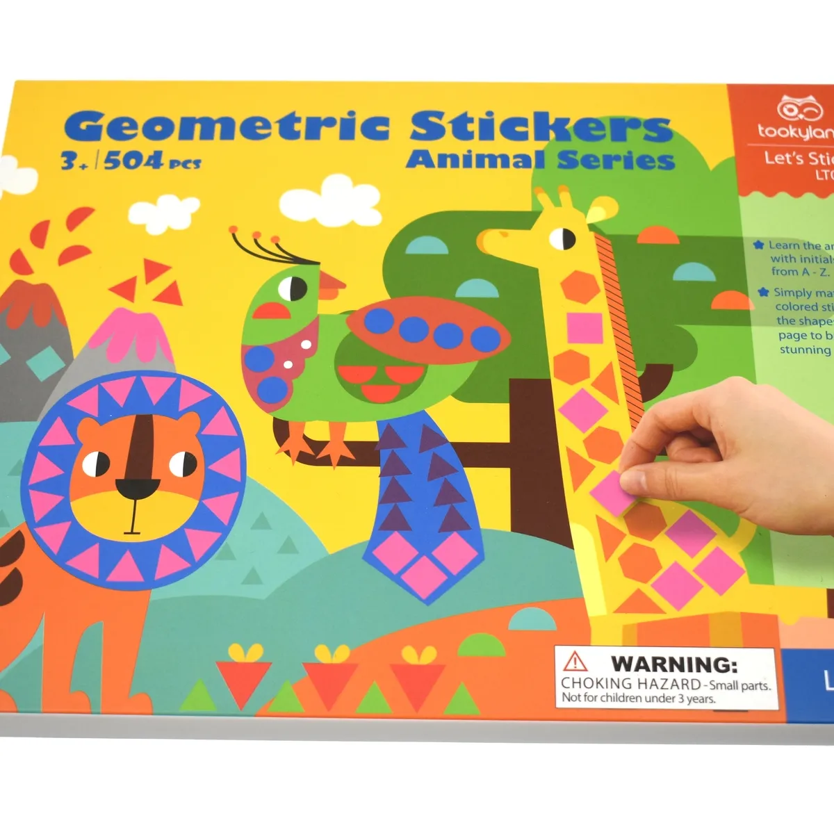 TOOKY - Stickers Animales incluye Libro y 500 Pegatinas