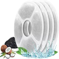 GENERICO - X4 Filtro Bebedero Fuente De Agua Eléctrico Gato Perro Redon