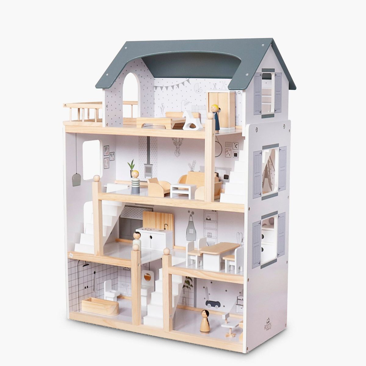 FORM DESIGN - Casita Muñecas Infantil de Madera Agustina Multicolor Form