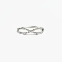 ROSETT - Anillo infinito en circones Plata 925
