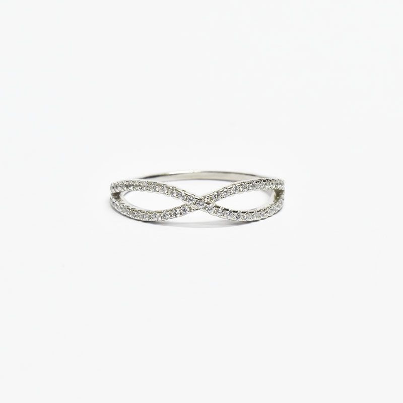 ROSETT - Anillo infinito en circones Plata 925