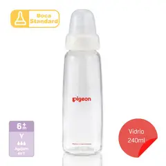 PIGEON - Mamadera Vidrio Flexible 6m 240ml