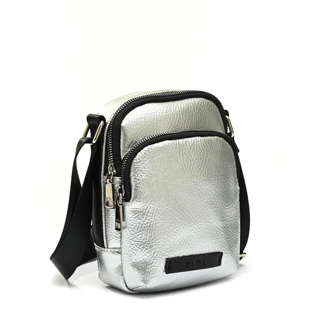 ZIOL - Cartera bandolera pequeña calisto plateado