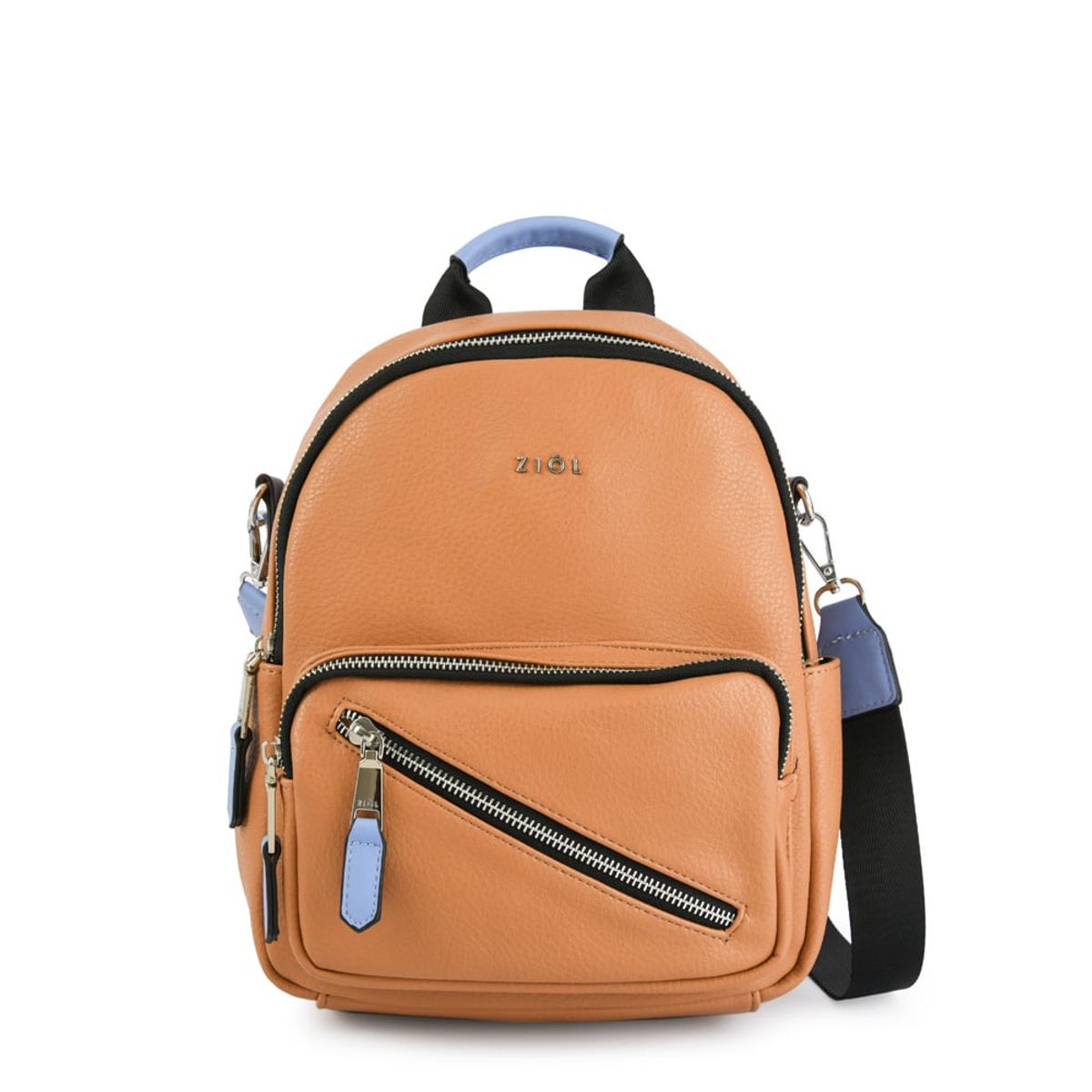 ZIOL - Mochila pequeña lychee camel