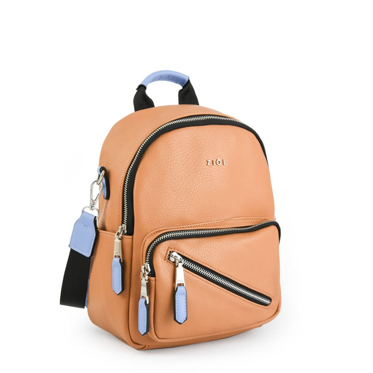 ZIOL - Mochila pequeña lychee camel