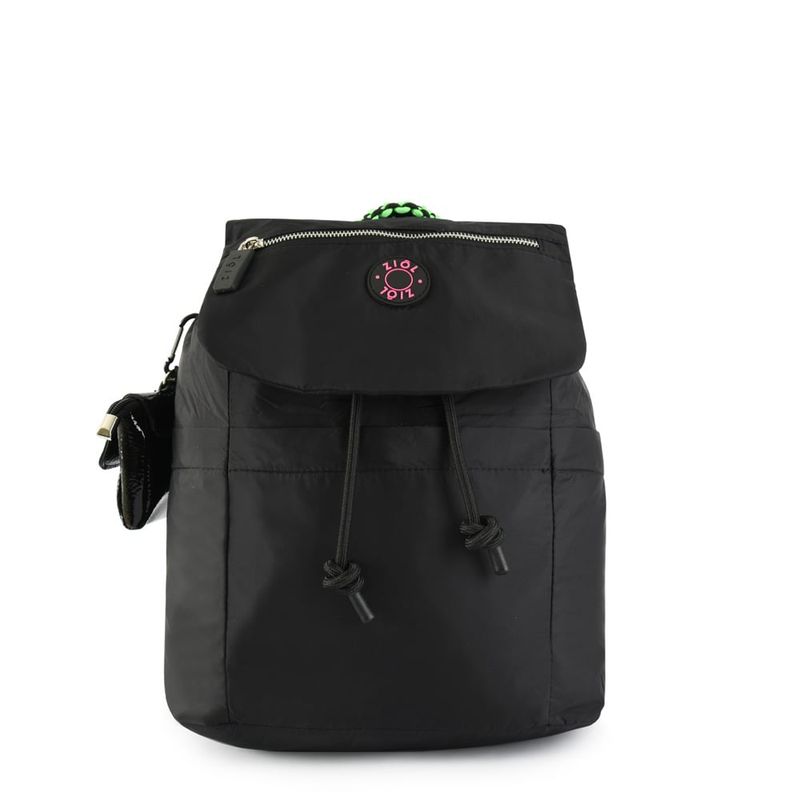 ZIOL - Mochila con tapa mediana olimpia negro