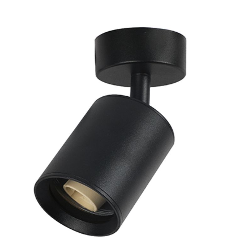 GENERICO - Foco Aplique Porta Gu10 Techomuro Orientable Negro Want LUZ CALIDA