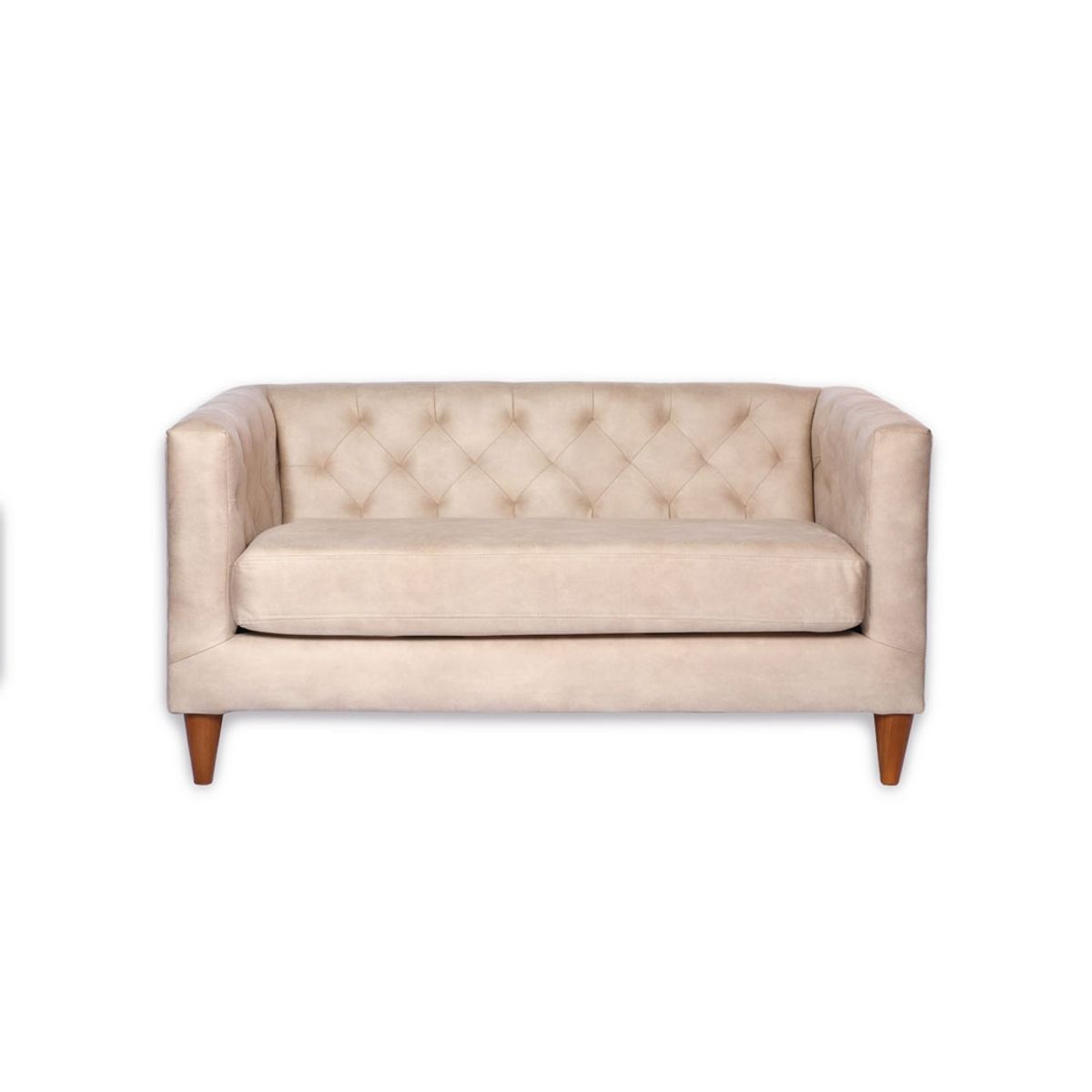 LATAM HOME - Sofá Brescia 2 Cuerpos Cuero Kentucky Beige