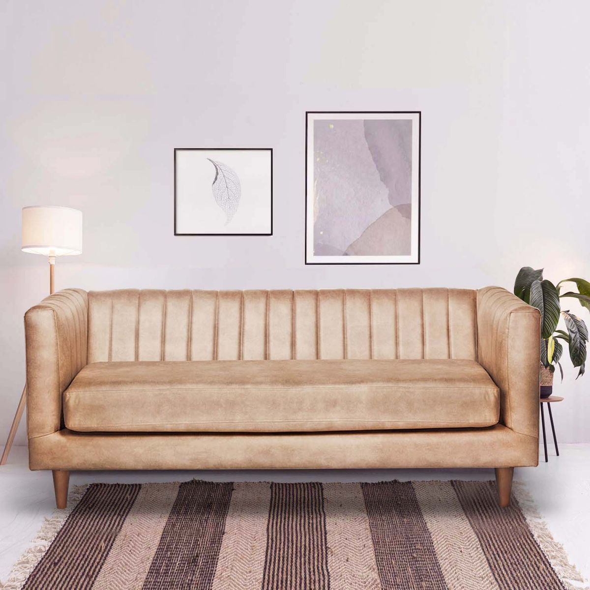 LATAM HOME - Sofa Sorrento 3 Cuerpos Cuero Kentucky
