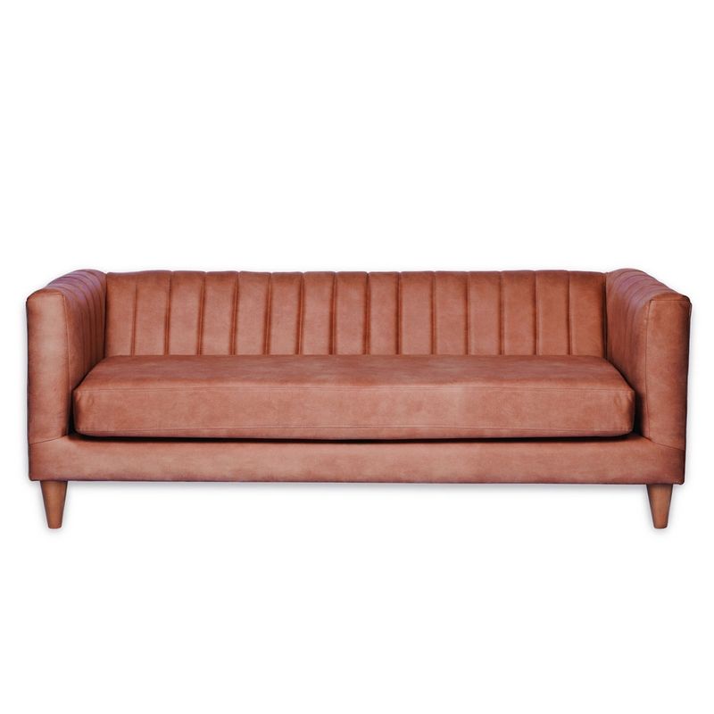 LATAM HOME - Sofá Latam Home Sorrento 3 Cuerpos Café Claro