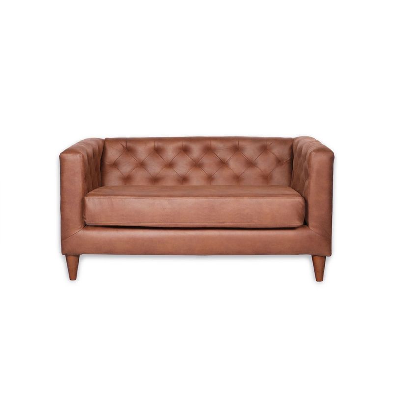 LATAM HOME - Sofá Latam Home Brescia 2 Cuerpos Café Claro
