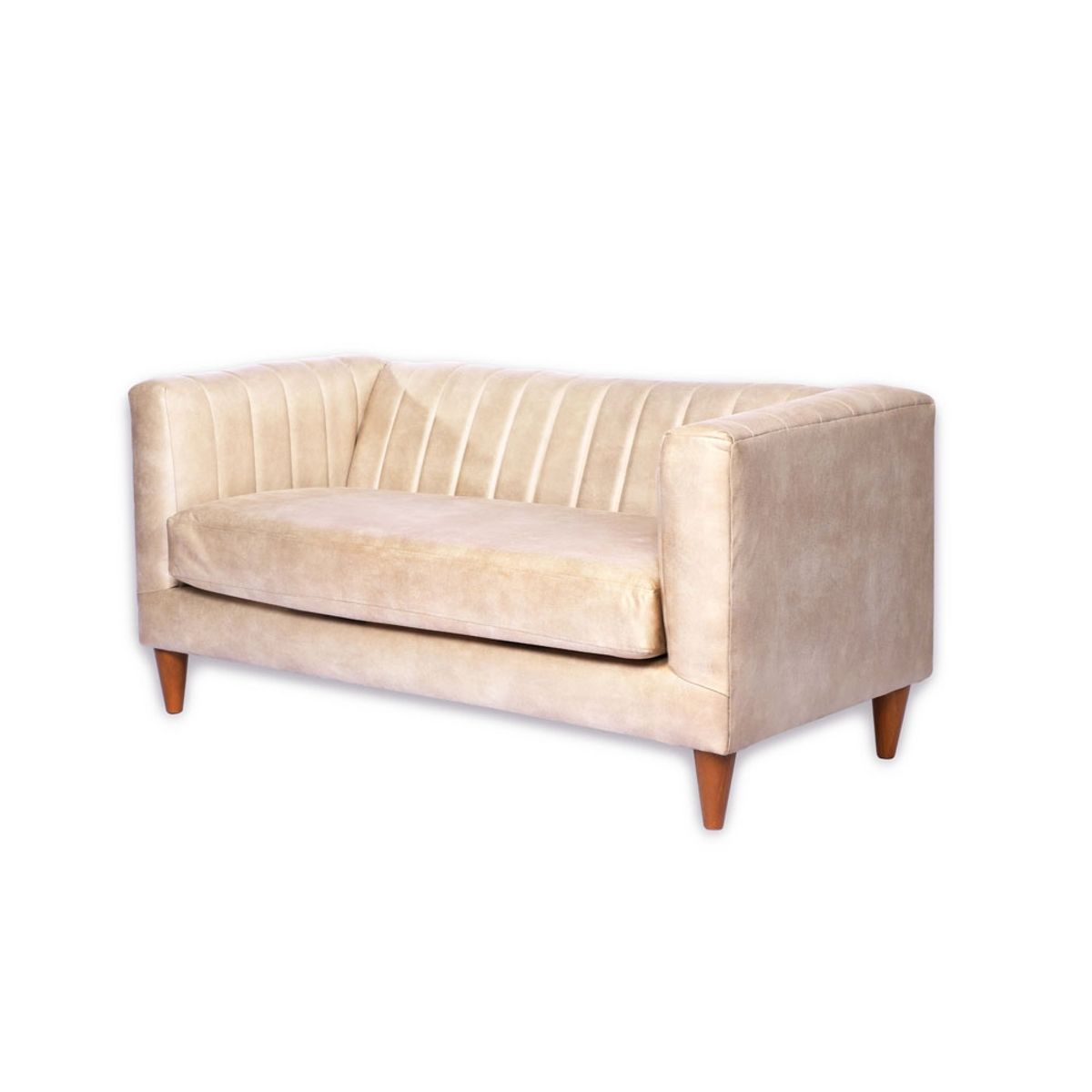 LATAM HOME - Sofá Sorrento 2 Cuerpos Cuero Kentucky Beige