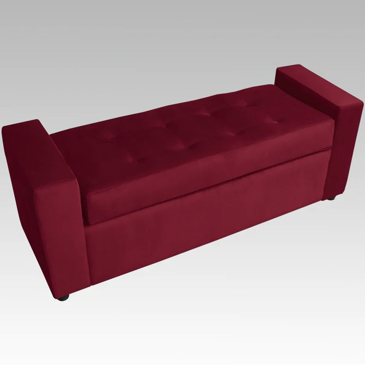 GENERICO - Banqueta Baúl 8 Botones Vigo - Vino