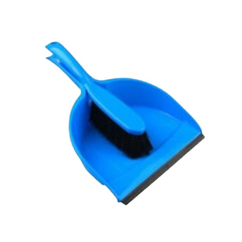 OEM - RECOGEDOR DE MANO MAS CEPILLO AZUL