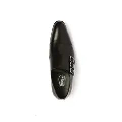 MATTEO - Zapato cuero negro con hebillas 0956-37