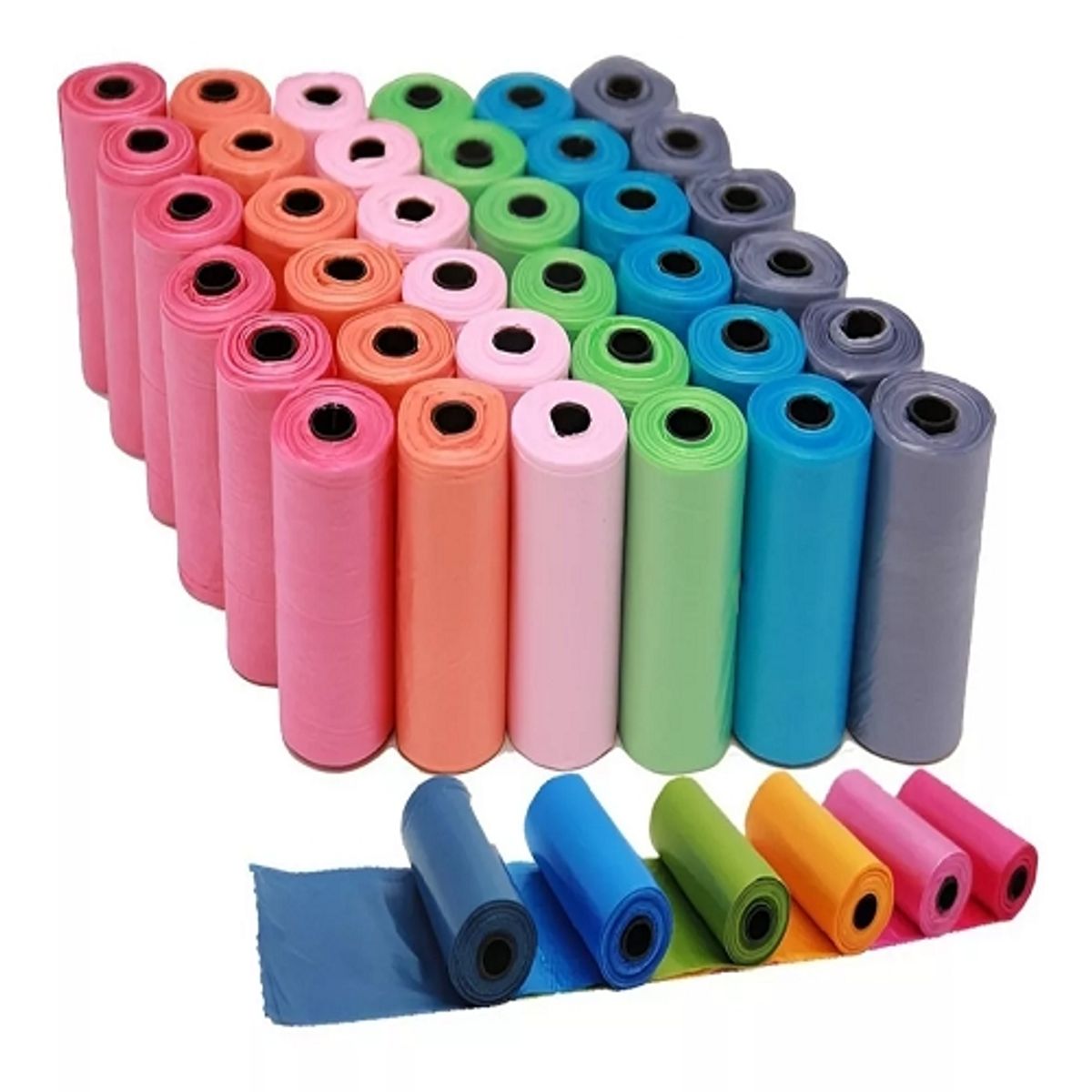 GENERICO - 120 Rollos Bolsas Excremento Caca Perro Bolsas Biodegradable