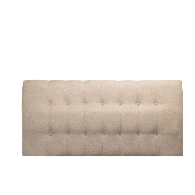 GENERICO - Respaldo Cama King Lino Beige Sevilla