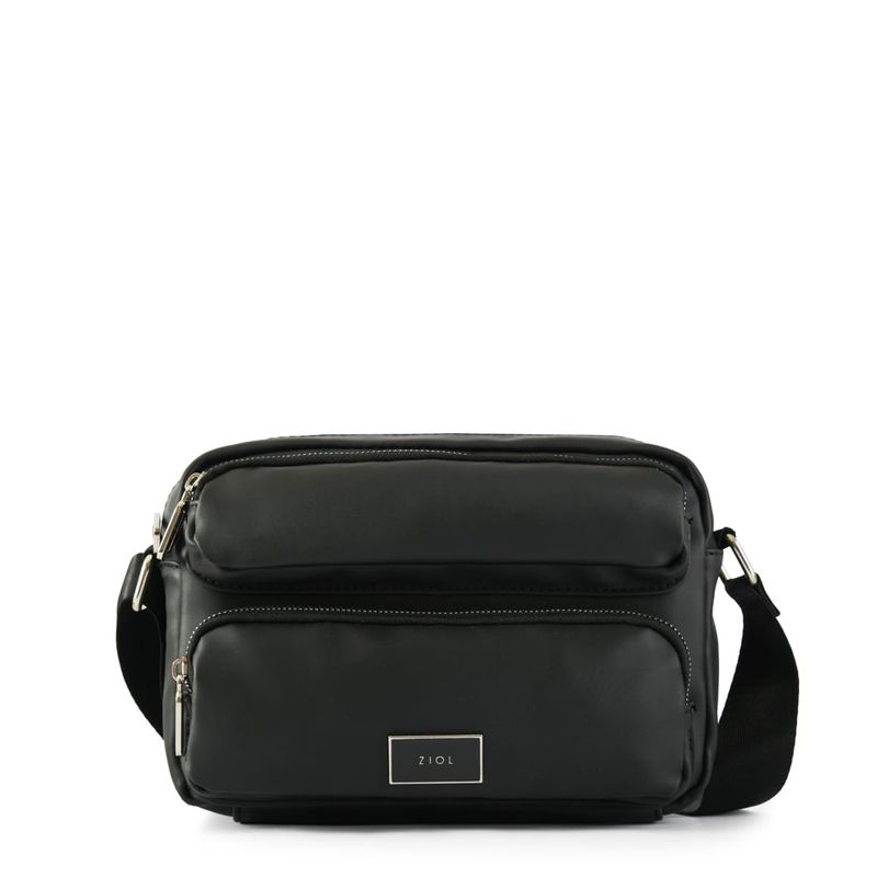 ZIOL - Cartera bandolera pequeña cuernavaca negro