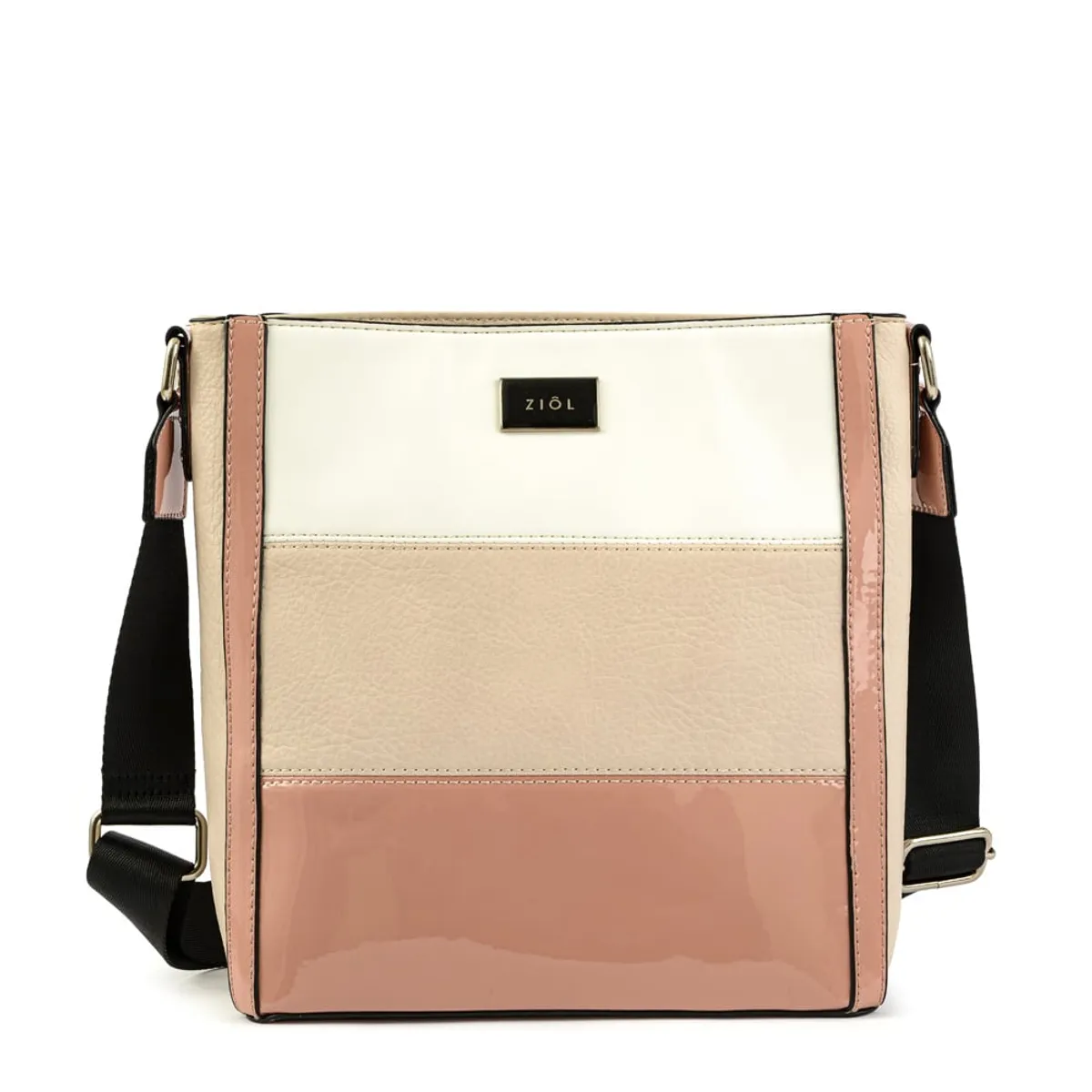 ZIOL - Cartera bandolera mediana clara beige