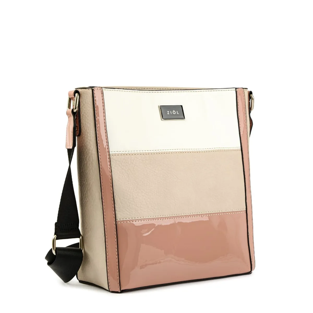 ZIOL - Cartera bandolera mediana clara beige