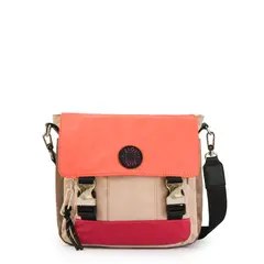 ZIOL - Cartera bandolera con tapa mediana joselina beige